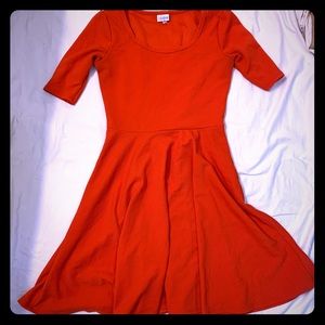 LuLaRoe Red Nicole Dress